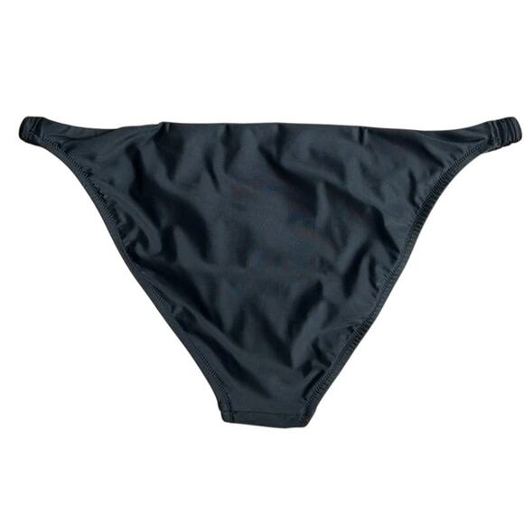 NWT J. Crew Scrunchie Strap Full Coverage Bikini Swim Bottom XL Black #3112 - Picture 5 of 14